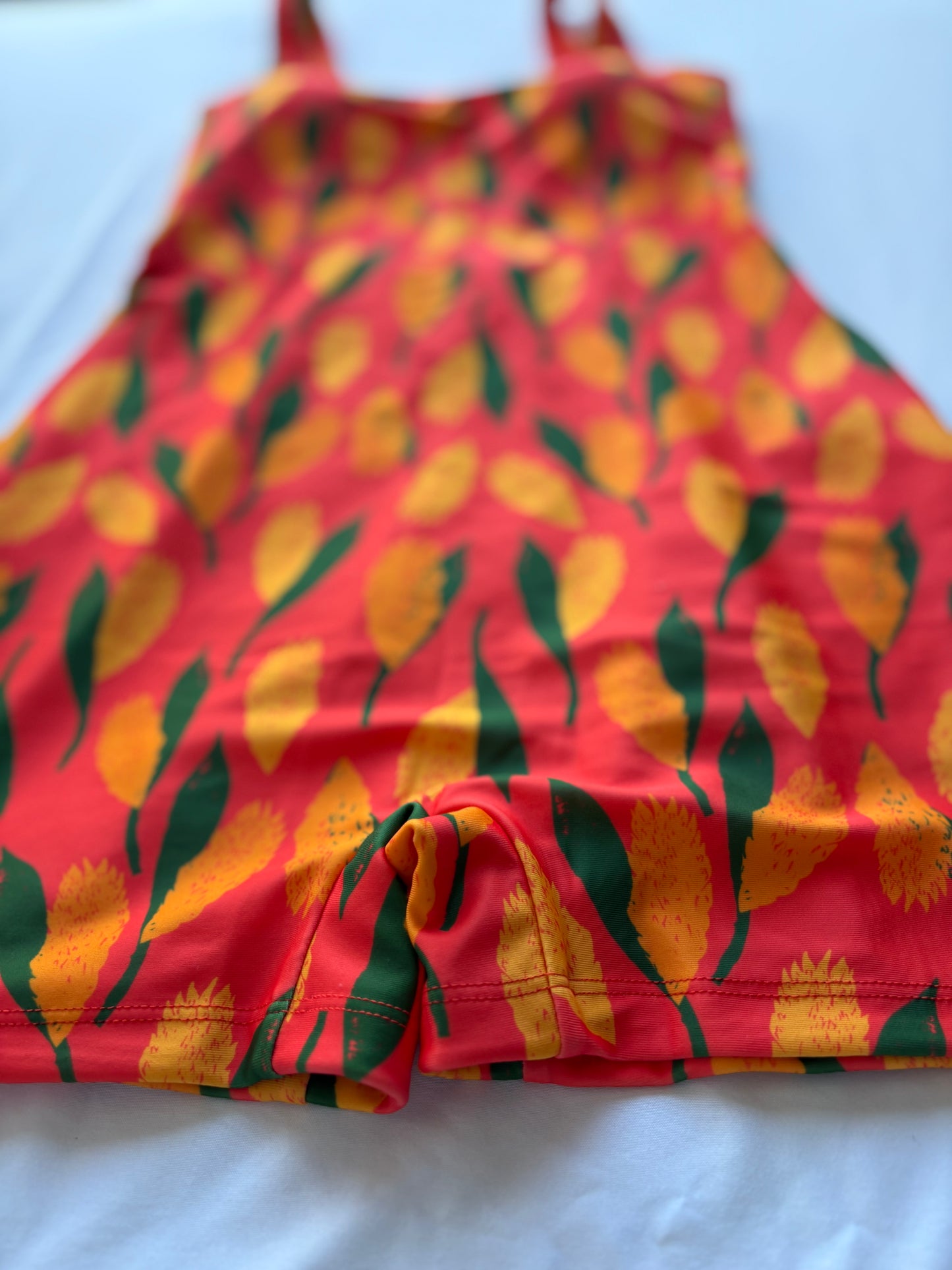 Tekela one piece in Neon Coral