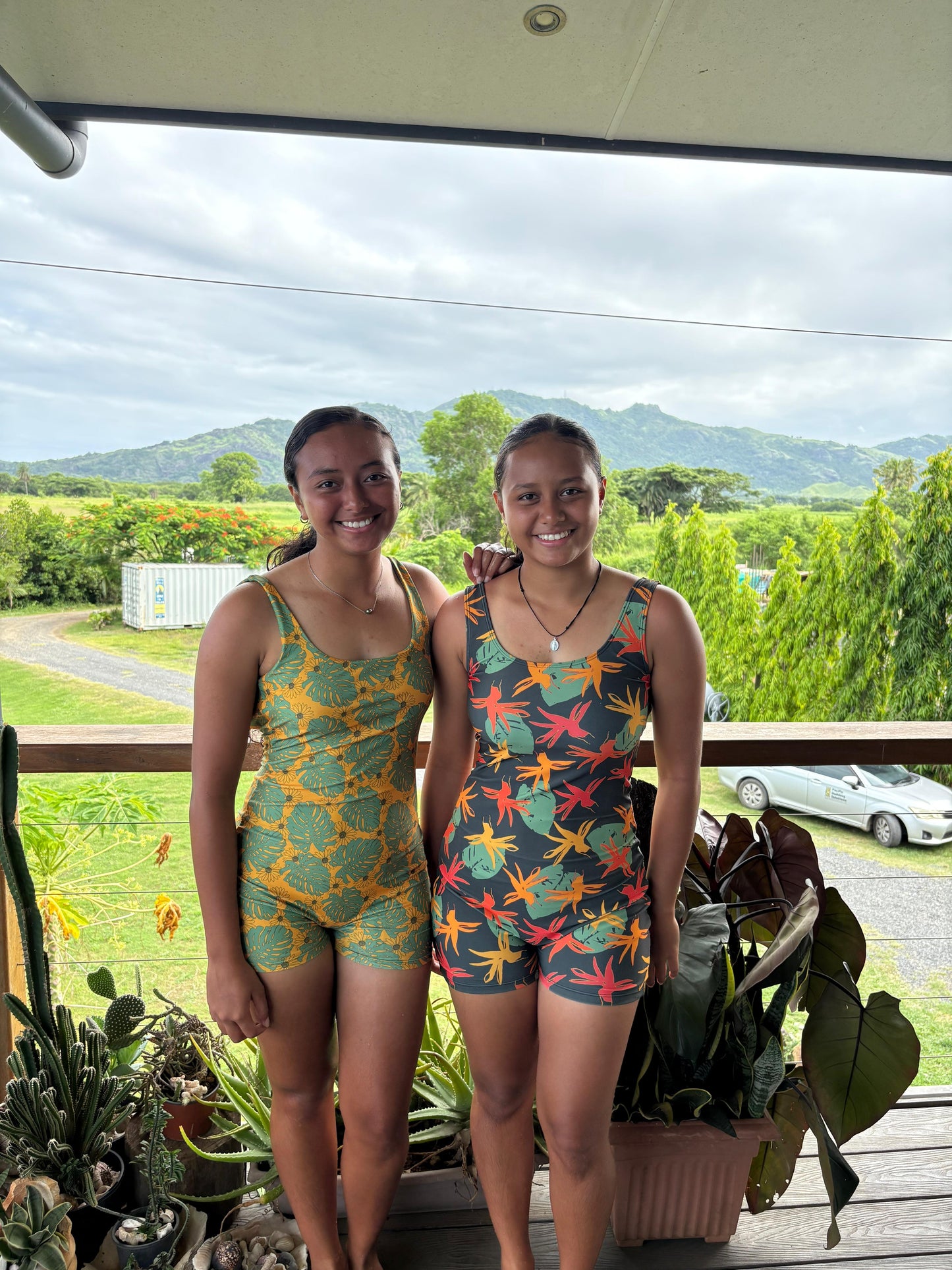 Tekela one-piece in Charcoal