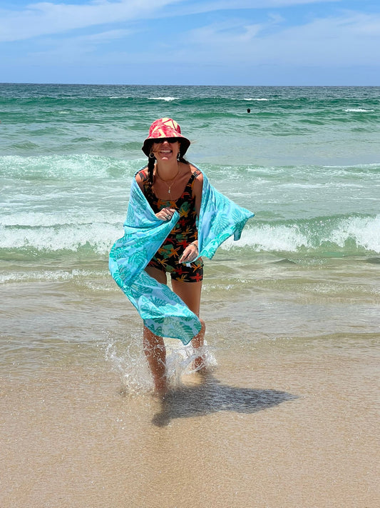 Francesca Sarong in Fiji Blue