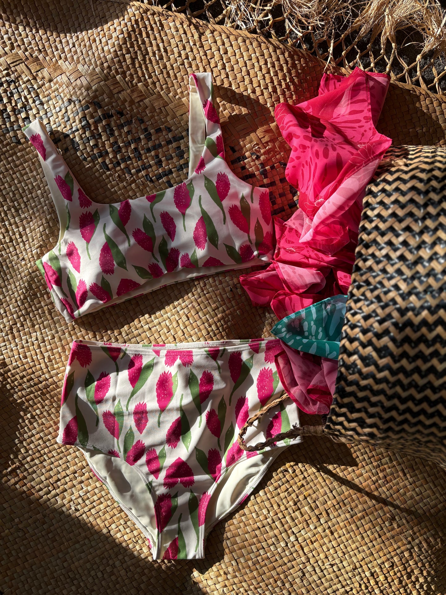 Emily Bikini Set in Pink Ginger