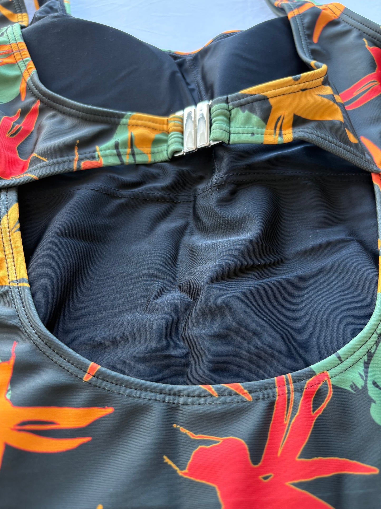 Tekela one-piece in Charcoal