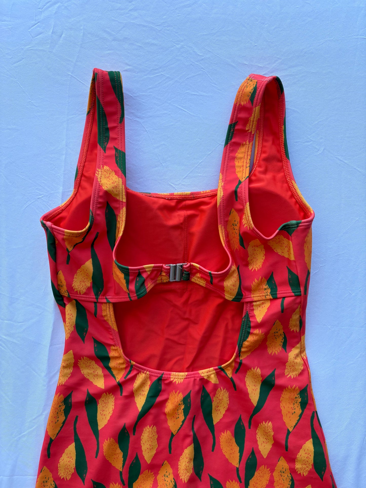 Tekela one piece in Neon Coral