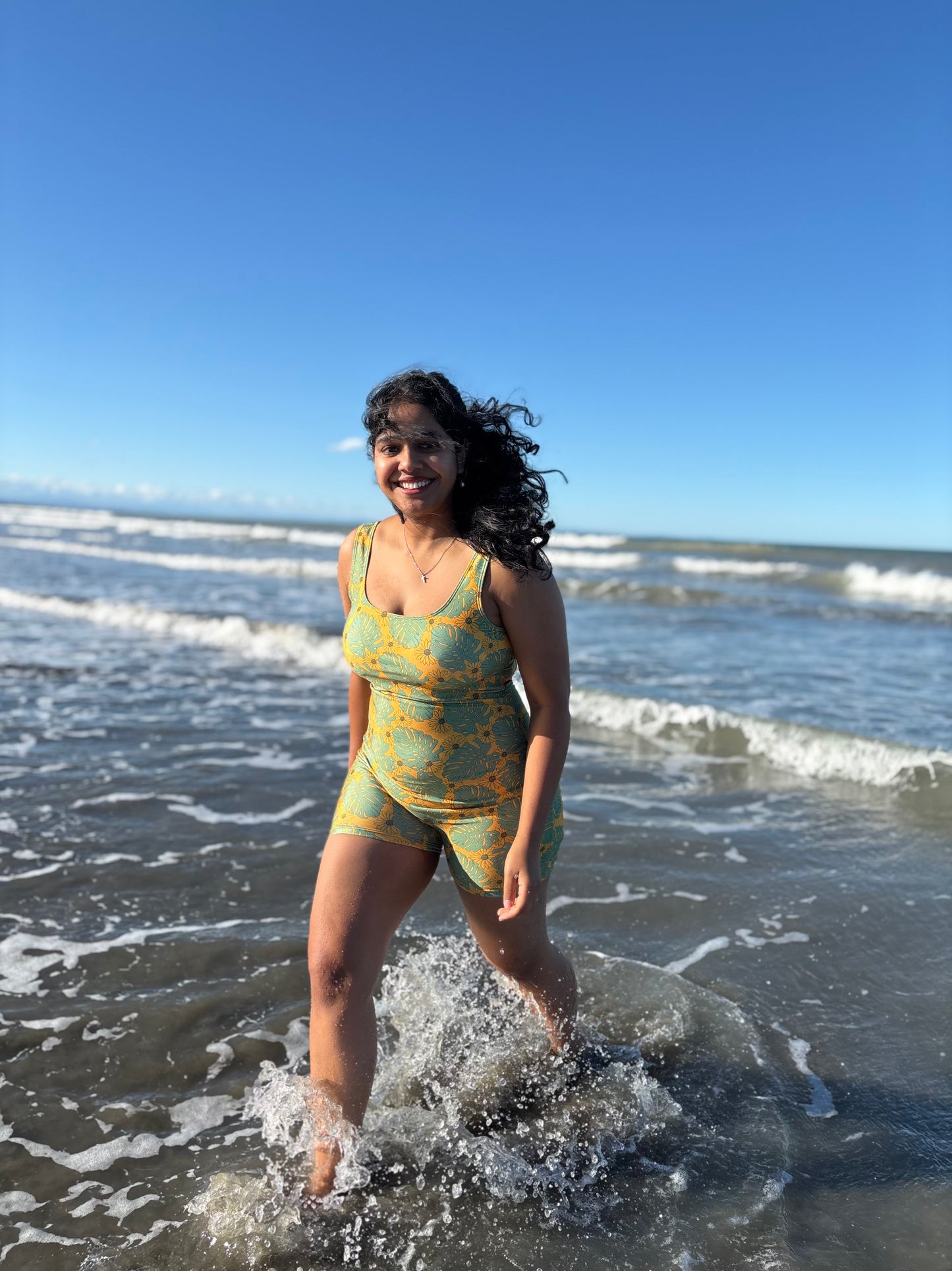 Tekela one-piece in Sunrise Yellow