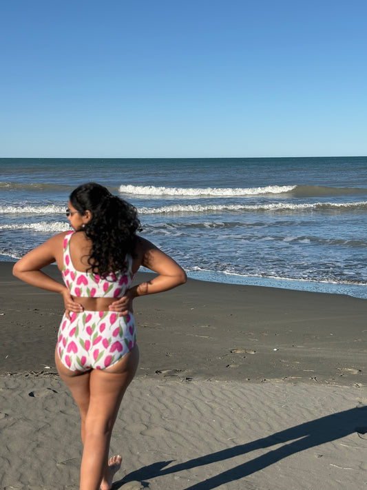 Emily Bikini Bottom — Pink Ginger