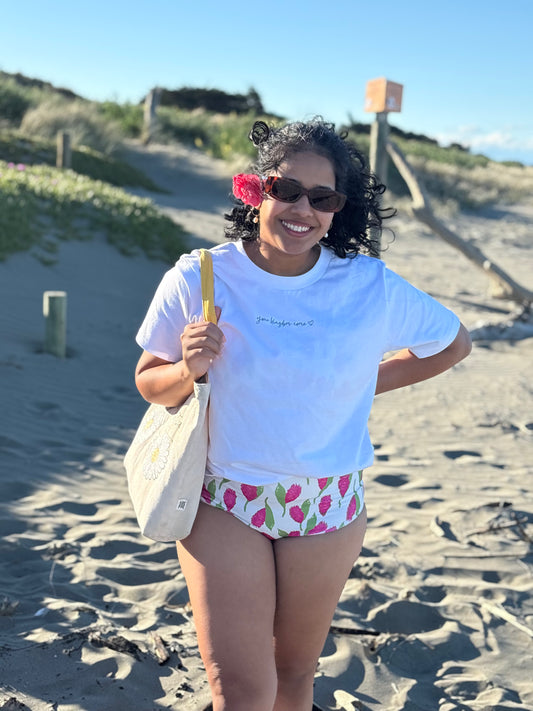 Emily Bikini Bottom — Pink Ginger