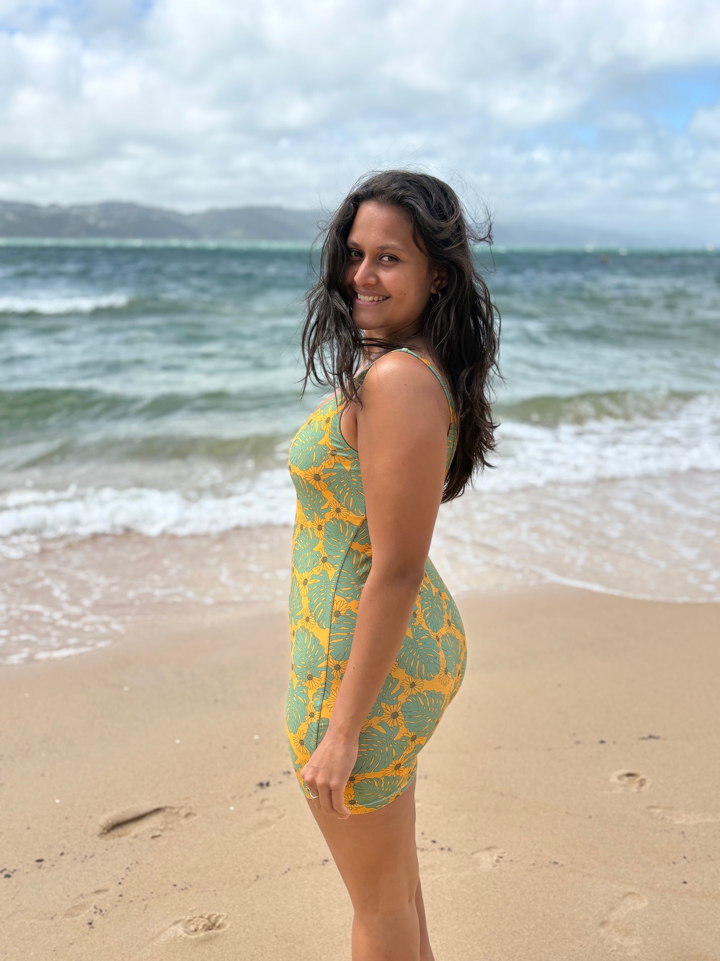 Tekela one-piece in Sunrise Yellow