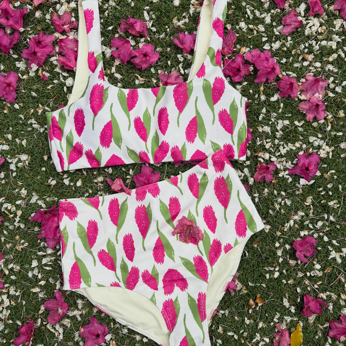 Emily Bikini Set in Pink Ginger